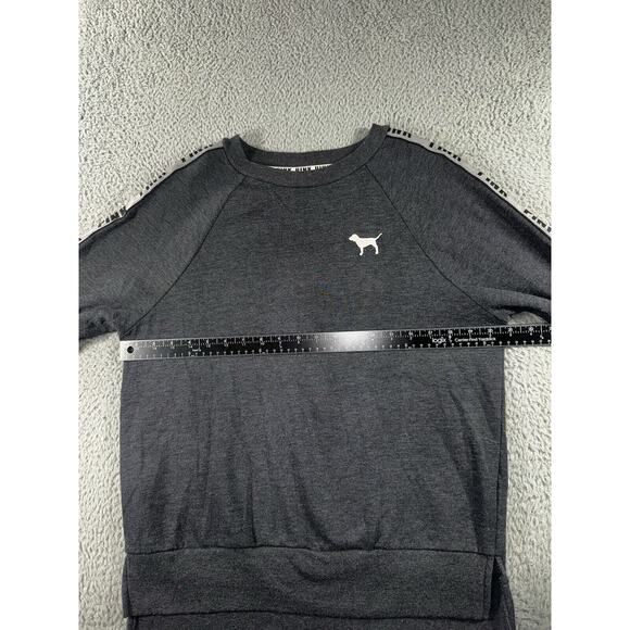 Victorias Secret Pink Sweatshirt Women XS Oversized‎ Graphic Fleece Rainbow Dog - Picture 3 of 8